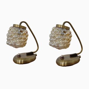 Amber Bubble Table Lamps by Richard Essig for Saku Leuchten, 1960s, Set of 2