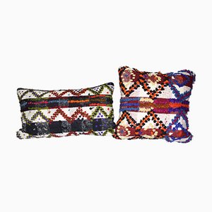 Turkish Shaggy Pillow Covers, Set of 2