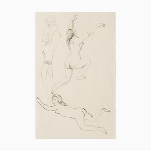 Unknown - Nude - Original Tinte auf Papier - 1930er