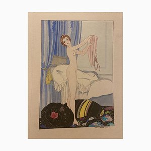 Leonardo Brunelleschi - Nude of Woman - Original Stencil - 1920s