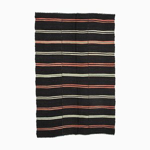 Tapis Kilim Vintage Noir, Turquie