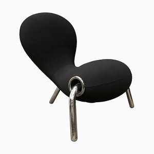 Black Embryo Lounge Chair by Marc Newson for Cappellini, 1990s