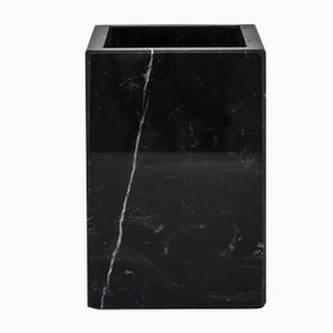 Squared Black Marquina Marble Toothbrush Holder from Fiammettav Home Collection