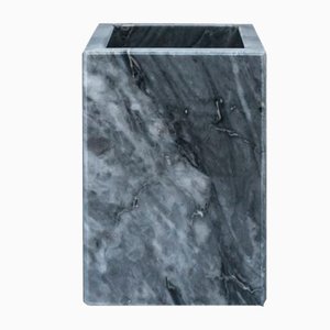 Squared Grey Bardiglio Marble Toothbrush Holder from Fiammettav Home Collection