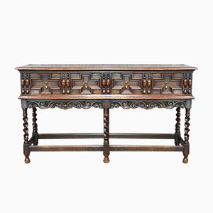 Antique Jacobean 2-Drawer Cabinet