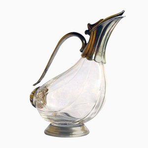 Sheffield and Crystal Liquor Bottle, 1930s