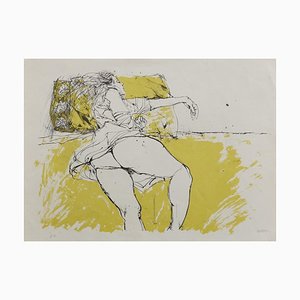Sergio Barletta - Nude - Original Lithography - 1980s