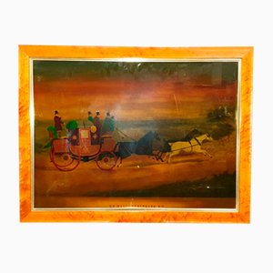 Framed Work Displaying a Carriage, 1950s