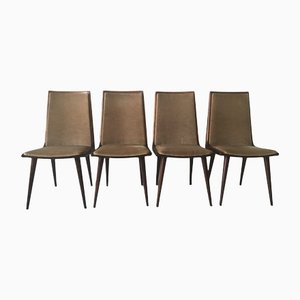 Cherrywood Dining Chairs from Coja Culemborg, 1950s, Set of 4