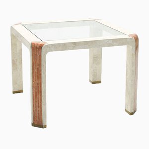 Fossil Stone Side Table by Robert Marcius for Casa Bique, 1980s