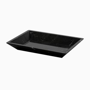 Black Marquina Marble Tray from Fiammettav Home Collection