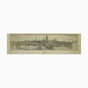 Franz Hogenberg - View of Mechelen - Original Etching - 16th Century