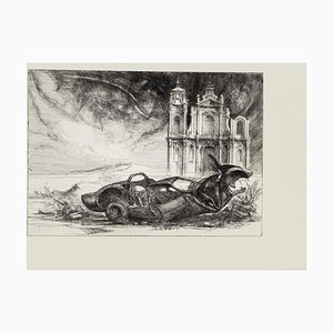Riccardo Tommasi Ferroni - Barockes Rom - Original Radierung - 1965