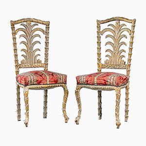 Chaises Rococo Palmier, Set de 2