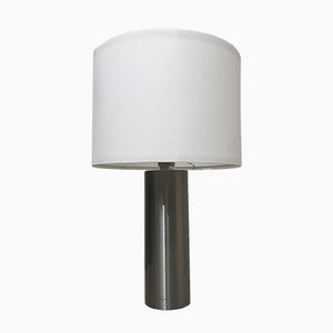 Cylindrical Aluminum Table Lamp, 1970s