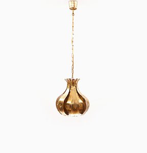 Brass Pendant Lamp by Svend Aage Holm Sørensen for Holm Sørensen & Co, 1960s