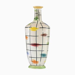 Bunte italienische Keramikvase von Pucci Umbertide, 1950er