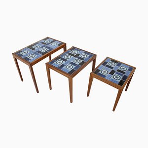 Ceramic Nesting Tables, 1960s, Set of 3