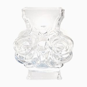 Swedish Glass Vase by Lars Hellsten for Skruf, 1960s