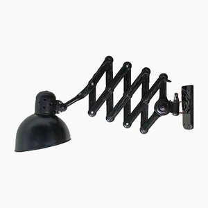 Modell 6718 Wandlampe mit Scherenarm von Christian Dell für Kaiser Idell / Kaiser Leuchten, 1930er