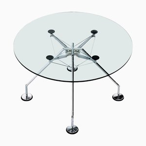 Round Nomos Dining Table by Norman Foster for Tecno, 1986