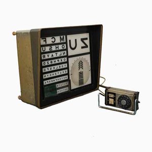 Optometrische Vintage Lichtbox, 1940er
