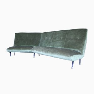 Mid-Century Velvet Sofa, 1950s