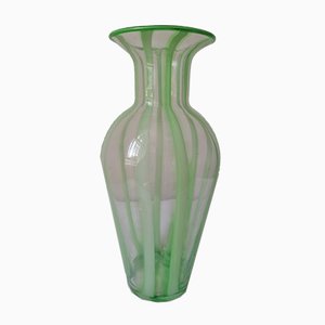 Vaso in vetro di Murano verde