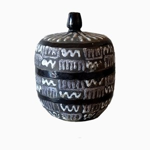 Jarrón nórdico de cerámica, años 60