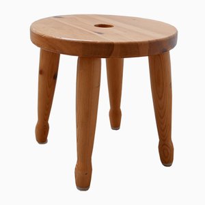 Tabouret ou Table d'Appoint en Pin, Suède, 1960s