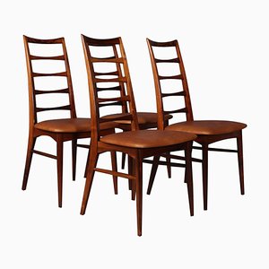 Model Lis Rosewood Dining Chairs by Niels Koefoed, 1960s, Set of 4