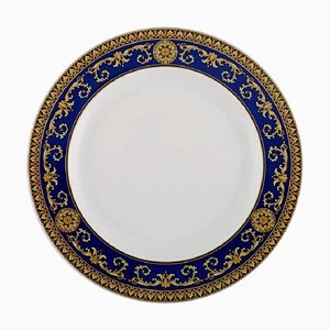 Medusa Blue Plate in Porcelain by Gianni Versace for Rosenthal, Late 20th Century