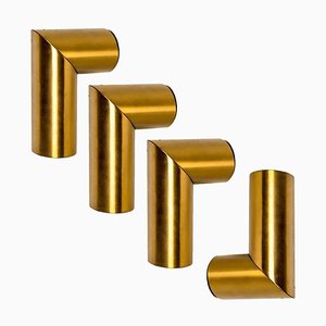 Geometrical Brass Sconces by Nanda Vigo for Arredoluce, Italy, 1970s