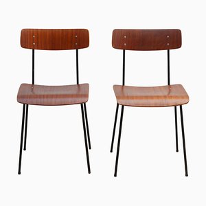 Plywood Dining Chairs by André Cordemeyer for Gispen, 1959, Set of 2