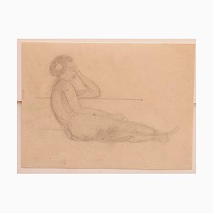 Jean Delpech - Nude - Original Pencil on Paper - 1930s