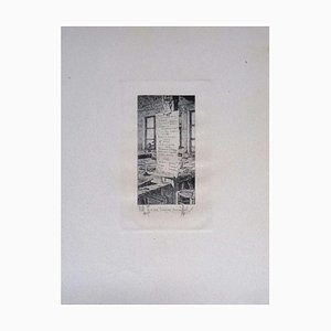 Luca Beltrami - Paris, L'atelier Pascal - Aguafuerte grabado original sobre cartón - 1877
