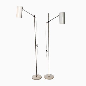 Polish Metal Floor Lamps from POLAM, 1960s, Set of 2