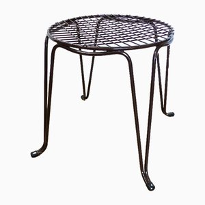 Tabouret Vintage en Treillis Métallique, 1960s