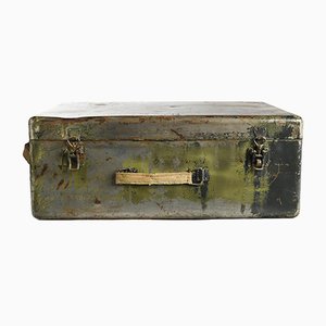 Green Patina Metal Suitcase