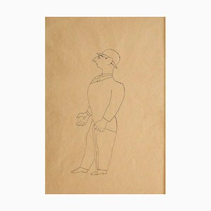 Desconocido, Hombre, Tinta china, 1920