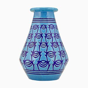 Französische Art Deco Keramik Vase von Longwy für Primavera, 1925