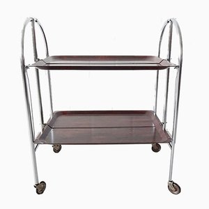 Mid-Century Foldable Rosewood Dinette Bar Trolley, 1960s