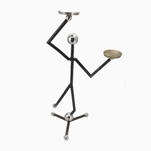 Moderne Stick Man Figur Kerzenhalter Skulptur