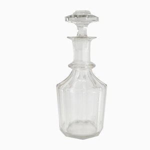 Botella de licor de vidrio, siglo XIX