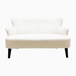 Mid-Century Dutch Sofa Bank by Theo Ruth for Artifort in Bouclé Fabric