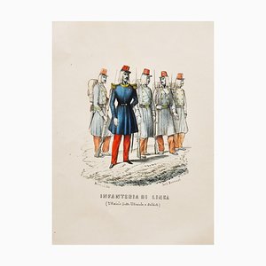 Borrani, Infantry, Lithograph, 1850