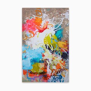 Carolina Alotus, Larger Than Life Abstract Painting, 2021, Acrylic and Spray Paint