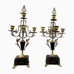 French Candleholders, Set of 2