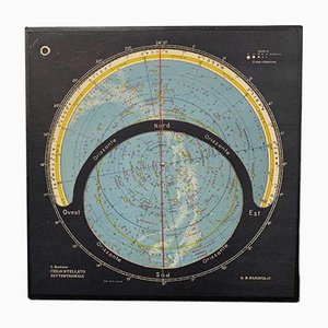 Drehbare Himmelskarte von Boehmer für Paravia, 1950er