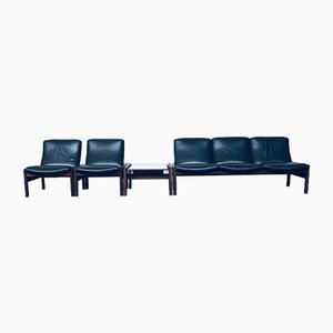 Modular Sitting Group of Sofa, Side Table and Lounge Chairs by Georges Van Rijck for Beaufort, 1960s, Set of 4